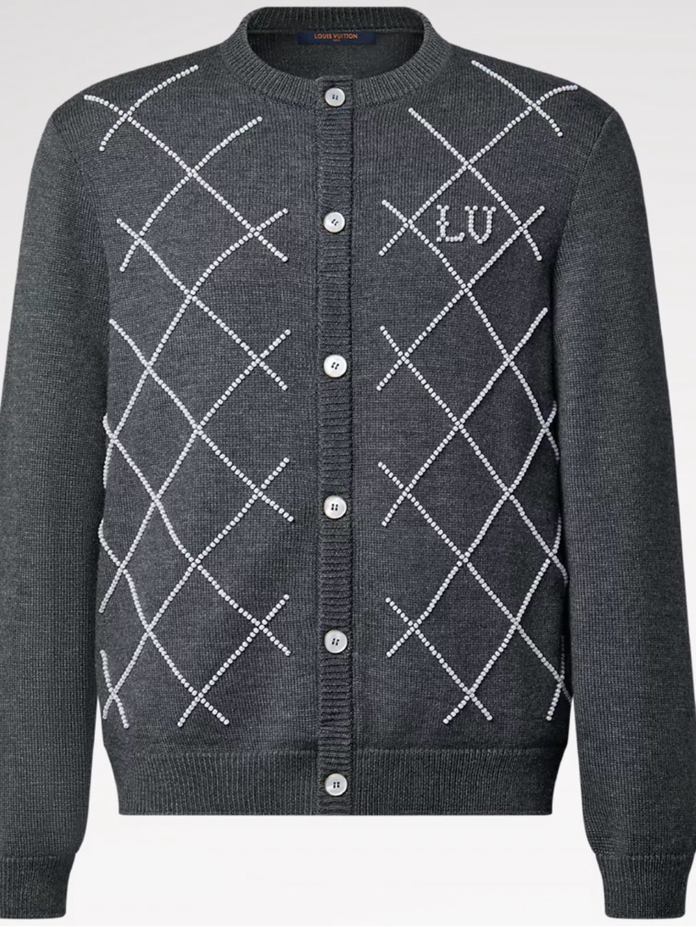 NWT Louis Vuitton with pearl embroidered Cardigan Sweater2026 pre collection - Picture 3 of 12